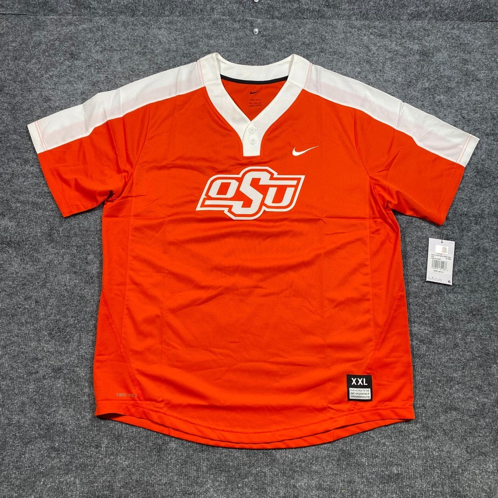 Nike Oklahoma State OSU Cowboys Softball Jersey Orange White XXL J000361-OKST